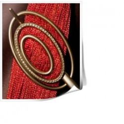 Заколка для штор нитей 1 линия камней Заколка для штор нитей 1 линия камней